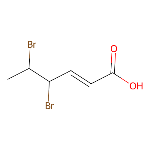 4,5-Dibromohex-2-enoic acid structure