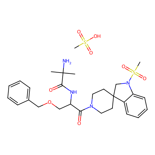 Ibutamoren mesylate structure