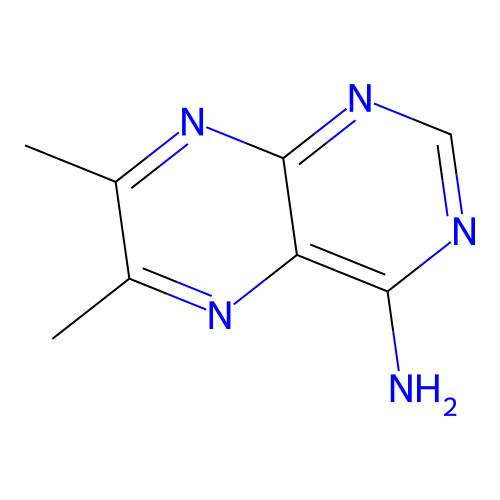 6,7-Dimethylpteridin-4-amine structure