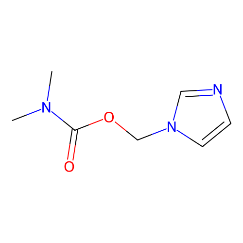 1H-imidazol-1-ylmethyl dimethylcarbamate structure