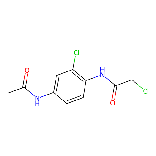 N-(4-Acetylamino-2-chloro-phenyl)-2-chloroacetamide structure