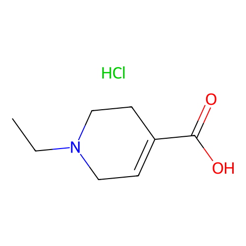 1-Ethyl-1,2,3,6-tetrahydropyridine-4-carboxylic acid hydrochloride structure