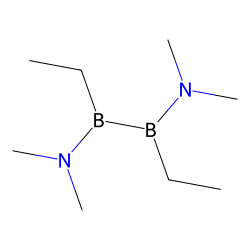 Diborane(4), 1,2-bis(dimethylamino)-1,2-diethyl- structure