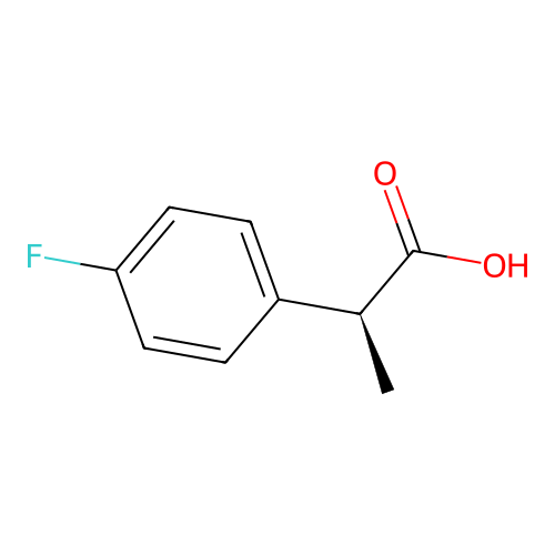 (2S)-2-(4-fluorophenyl)propanoic acid structure