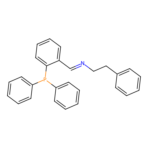 Benzeneethanamine, N-[[2-(diphenylphosphino)phenyl]methylene]- structure