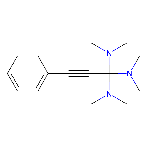 N~1~,N~1~,N'~1~,N'~1~,N''~1~,N''~1~-Hexamethyl-3-phenylprop-2-yne-1,1,1-triamine structure