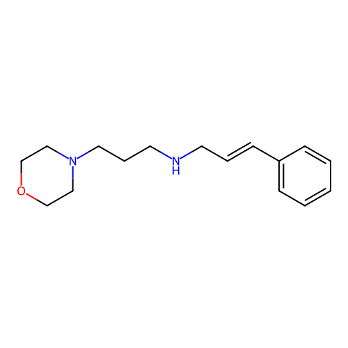 N-cinnamyl-N-[3-(4-morpholinyl)propyl]amine structure