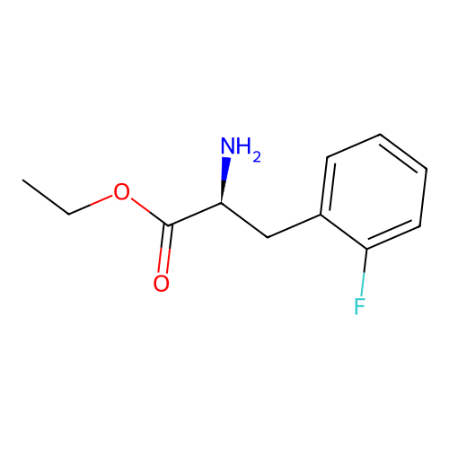 ethyl (2S)-2-amino-3-(2-fluorophenyl)propanoate structure