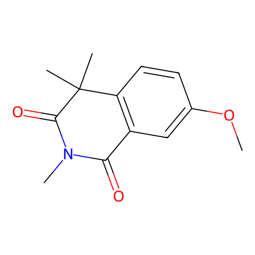 2,4,4-Trimethyl-7-methoxy-isoquinolinedione-(1,3) structure