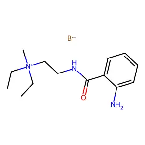 Ammonium, (2-(o-aminobenzamido)ethyl)diethylmethyl-, bromide structure