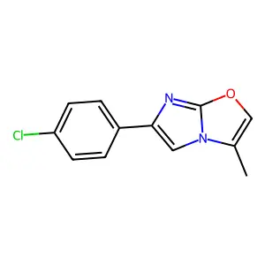 6-(4-Chlorophenyl)-3-methylimidazo[2,1-b][1,3]oxazole structure