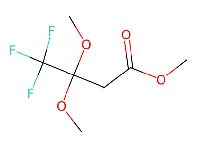 Methyl 4,4,4-trifluoro-3,3-dimethoxybutanoate structure