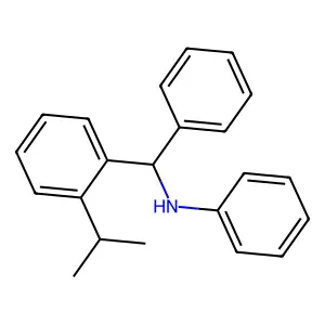 N-[phenyl-(2-propan-2-ylphenyl)methyl]aniline structure