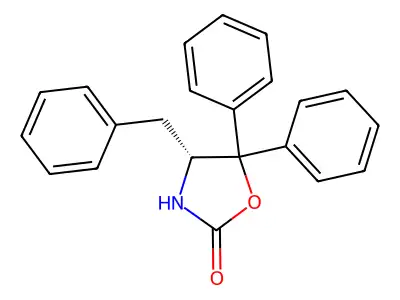 (R)-5,5-Diphenyl-4-benzyl-2-oxazolidinone structure