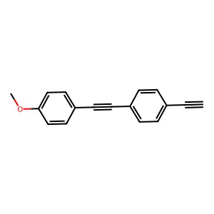 1-Ethynyl-4-((4-methoxyphenyl)ethynyl)benzene structure