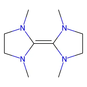 Imidazolidine, 2-(1,3-dimethyl-2-imidazolidinylidene)-1,3-dimethyl- structure