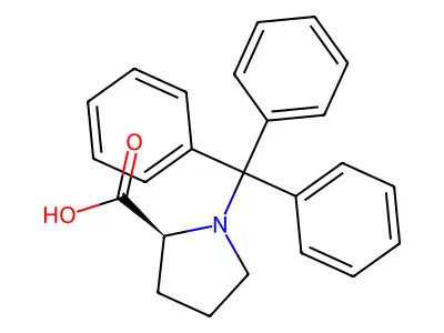 1-三苯甲基-L-脯氨酸 structure