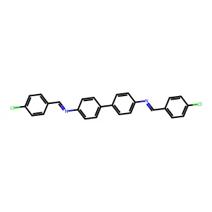 N,N'-Bis(4-chlorobenzylidene)benzidine structure