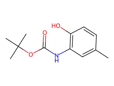 tert-butyl N-(2-hydroxy-5-methylphenyl)carbamate structure
