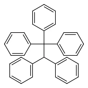 Pentaphenylethane structure