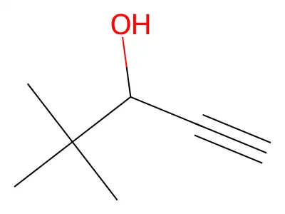 4,4-Dimethylpent-1-yn-3-ol structure