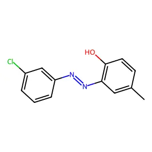 2-Hydroxy-5-methyl-3'-chloroazobenzene structure