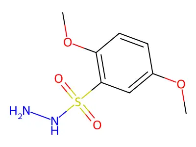 2,5-Dimethoxybenzenesulfonohydrazide structure