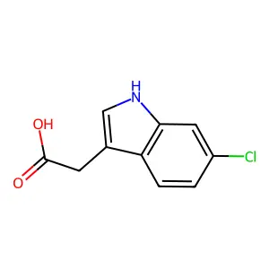 2-(6-chloro-1H-indol-3-yl)acetic acid structure