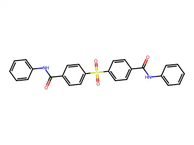 Benzamide, 4,4'-sulfonylbis[N-phenyl- structure