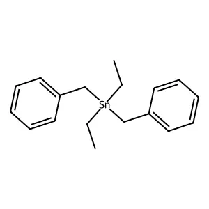 Dibenzyl(diethyl)stannane structure
