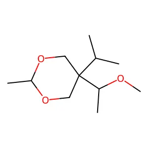 5-(1-Methoxyethyl)-2-methyl-5-(propan-2-yl)-1,3-dioxane structure