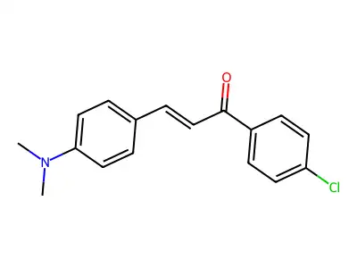 (2E)-1-(4-chlorophenyl)-3-[4-(dimethylamino)phenyl]prop-2-en-1-one structure