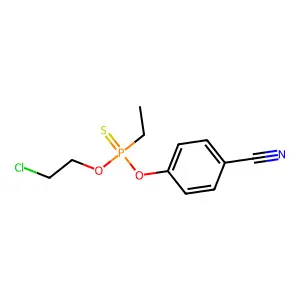 O-(2-Chloroethyl) O-(4-cyanophenyl) ethylphosphonothioate structure