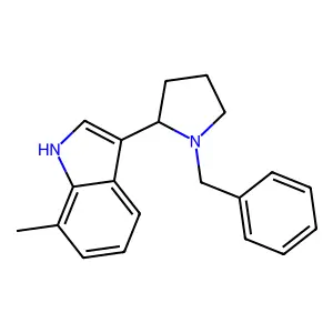 3-(1-Benzylpyrrolidin-2-yl)-7-methyl-1H-indole structure