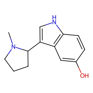 3-(1-Methylpyrrolidin-2-yl)-1H-indol-5-ol structure