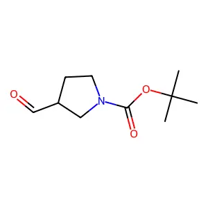 tert-butyl (3R)-3-formylpyrrolidine-1-carboxylate structure