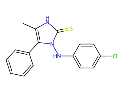 3-(4-chloroanilino)-5-methyl-4-phenyl-1H-imidazole-2-thione structure