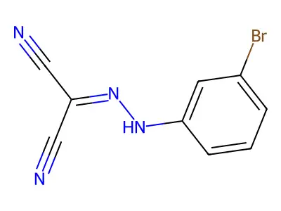 2-[(3-Bromophenyl)hydrazinylidene]propanedinitrile structure