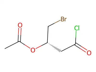 [(2S)-1-bromo-4-chloro-4-oxobutan-2-yl] acetate structure