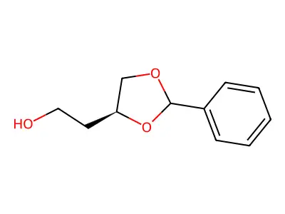 (4S)-4-(2-Hydroxyethyl)-2-phenyl-1,3-dioxolane structure