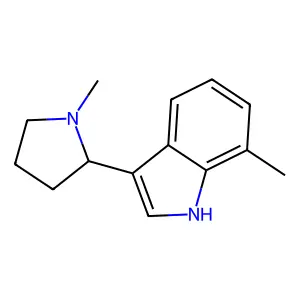 7-Methyl-3-(1-methylpyrrolidin-2-yl)-1H-indole structure