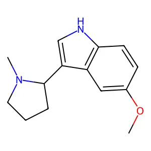 3-(N-Methylpyrrolidin-2-ylmethyl)-5-methoxyindole structure