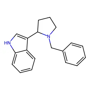 3-(1-Benzylpyrrolidin-2-yl)-1H-indole structure