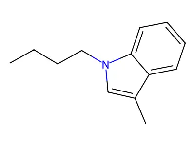 1-Butyl-3-methylindole structure