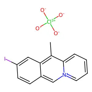 Benzo(b)quinolizinium, 9-iodo-11-methyl-, perchlorate structure