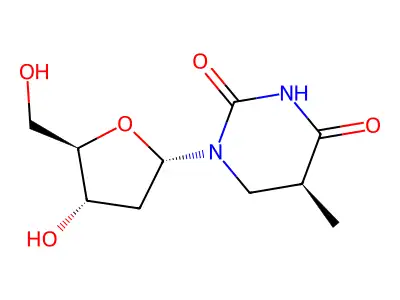 (5S)-5,6-Dihydrothymidine structure