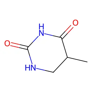 Dihydrothymine, (5S)- structure