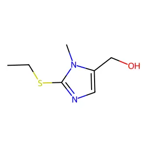 [2-(ethylsulfanyl)-1-methyl-1H-imidazol-5-yl]methanol structure