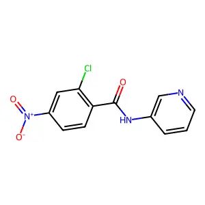 2-chloro-4-nitro-N-pyridin-3-ylbenzamide structure