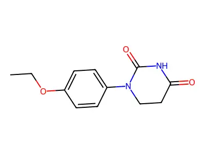 1-(4-ethoxyphenyl)dihydro-2,4(1H,3H)-pyrimidinedione structure